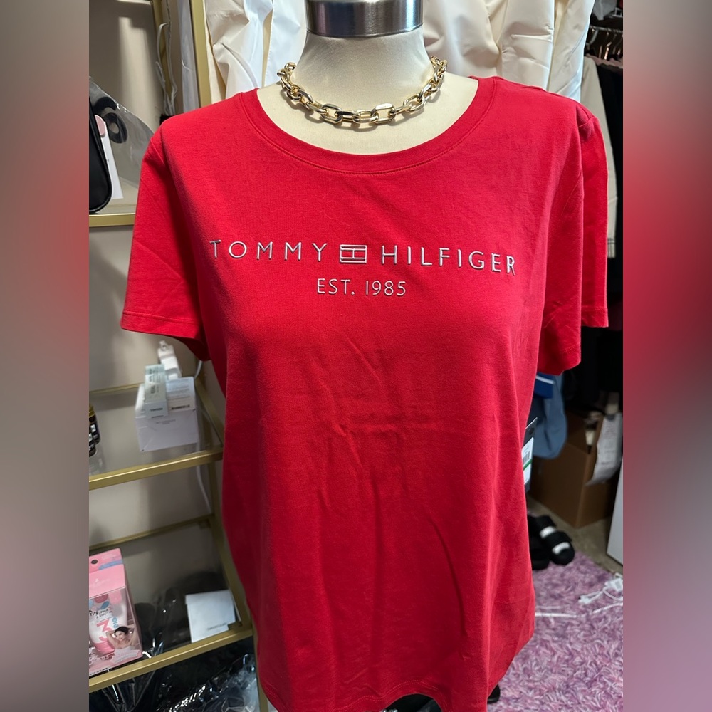 Tommy Hilfiger Vibrant Red Tee